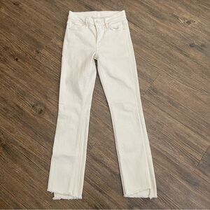 MOTHER Women's Cream Jeans